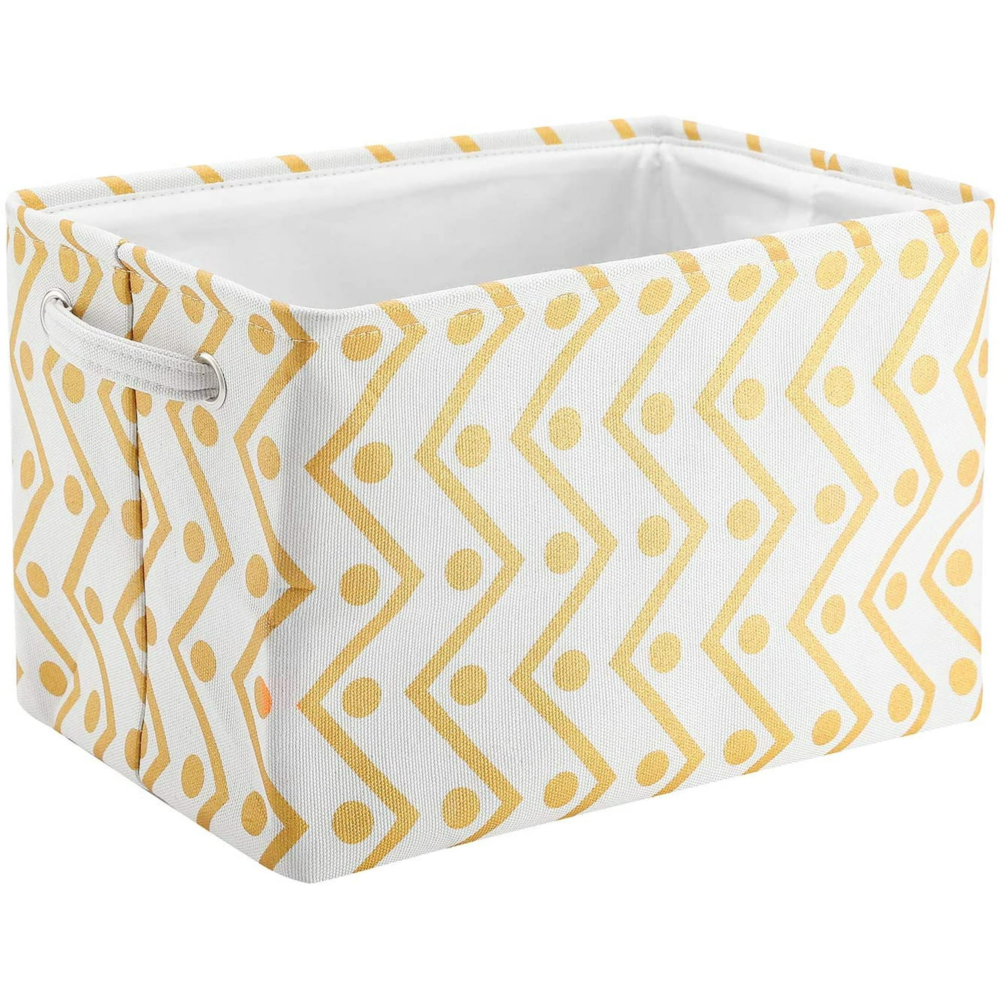 Five Drawer Storage Organization Unit with Fabric Folding Baskets